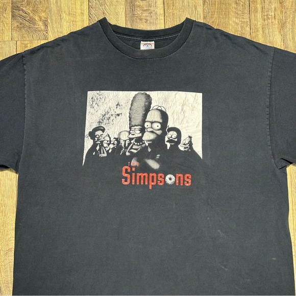 The Simpsons Sopranos Parody 2001 Vintage Men's Graphic T Shirt Size 2XL 2000s - Picture 2 of 6